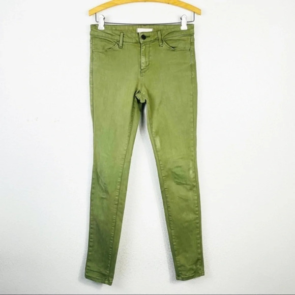 UNIQLO Olive Green Skinny Jeans 25X33 - Picture 1 of 7